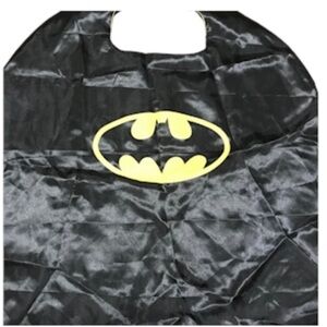 NEW Bat Man Super Hero Cape Velcro Neck Closure  Size 27"x27" Reversible